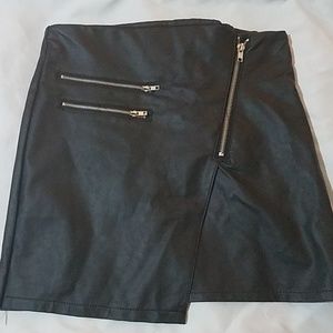 Black "Leather" Skirt